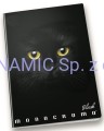 Zeszyt A5 42 kartki kratka Pigna Monocromo Black