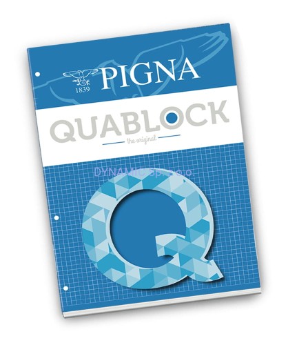 Wkład do segregatora A5 50 kartek kratka Quablock