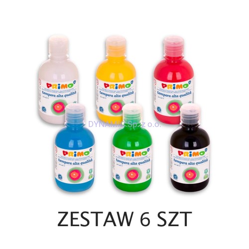Zestaw farb plakatowych w butelkach 6x300 ml