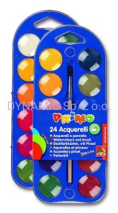 Farby wodne w pastylkach 24 kolory