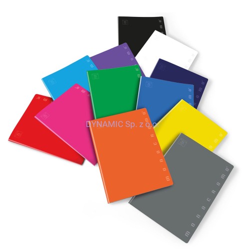 Zeszyty A5 42 kartki kratka Monocromo  7szt.+ 1szt. gratis
