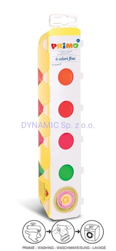 Farby fluo w pojemniczkach  25 ml