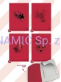 Zeszyt A4 38 kartek kratka Pigna Monocromo Red