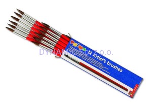 Okrągły pędzelek do farb wodnych i plakatowych