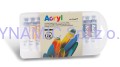 Farby Akrylowe w tubkach 12x7,5ml w plastikowym opakowaniu