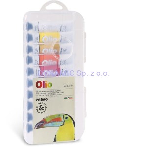 Farby olejne w tubkach 10 kolorów x 18 ml.